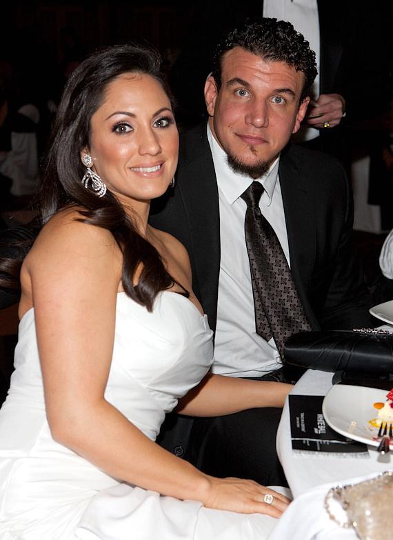 Frank Mir e sua esposa, namorada e mulher Jennifer Mir