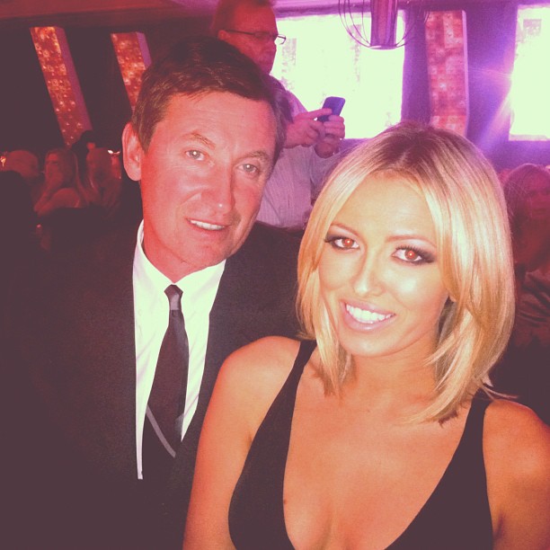 Wayne and daughter Emma Gretzky attend the 2014 Coors 