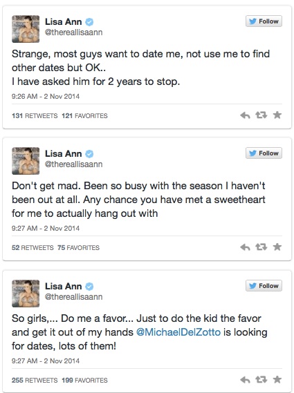 Lisa Ann Puts Michael Del Zotto on Blast