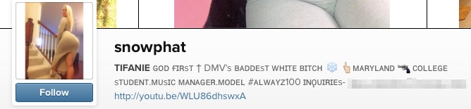 Russell Wilson's Girlfriend Snow Phat's Instagram Bio
