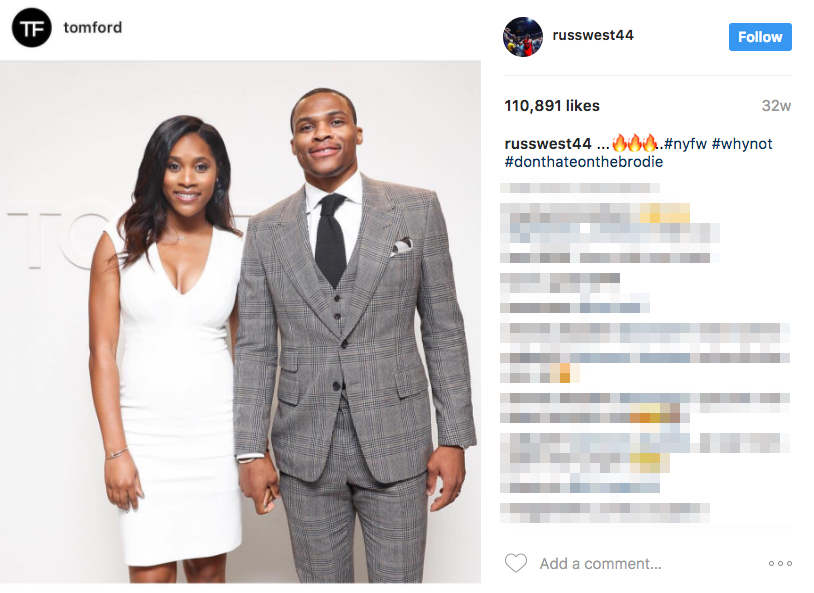 Russell Westbrook’s wife Nina Earl Westbrook