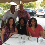 John Saunders and wife Wanda Saunders with Dick Vitale