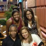John Saunders' wife Wanda Saunders and daughters
