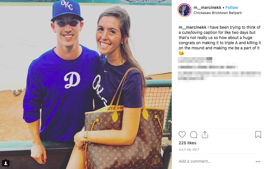 Walker Buehler's girlfriend McKenzie Marcinek 