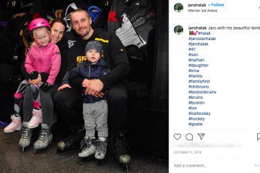NHL Wives and Girlfriends — Inna, Jaroslav, Nathan, and Petra Halak