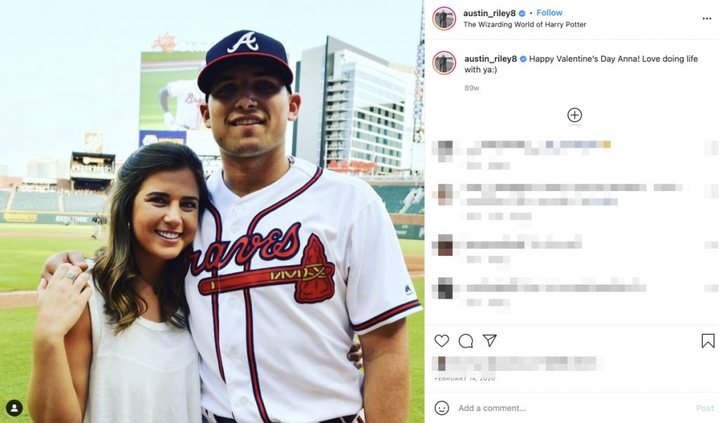 Austin Riley's wife Anna Riley 