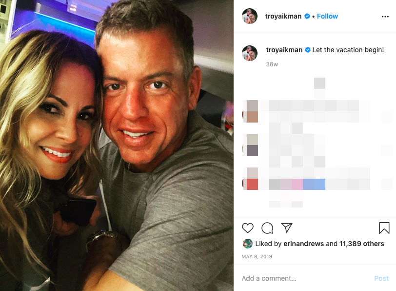 Troy Aikman’s wife Capa Mooty (Troy Aikman’s ex-wife Rhonda Aikman)