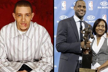 Delonte West dating LeBron James mother?