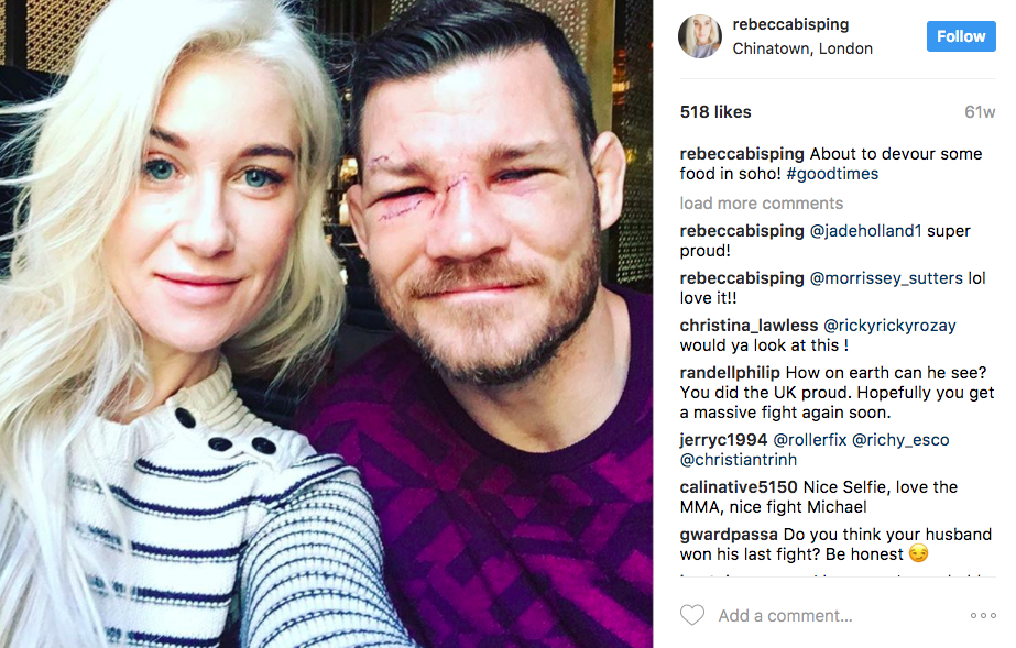 Michael Bisping’s wife Rebecca Bisping