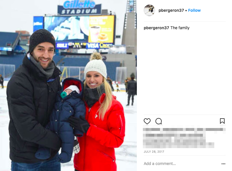 Patrice Bergeron’s wife Stephanie Bergeron