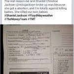 Floyd Mayweather's girlfriend Shantel Jackson - Facebook