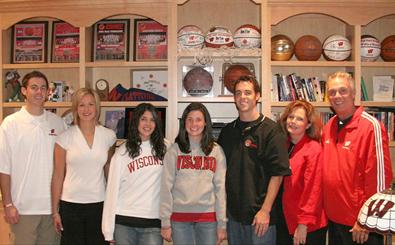 Wisconsin’s Head Coach Bo Ryan’s wife Kelly Ryan