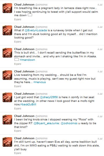 Chad Ochocinco’s wedding to Evelyn Lozada