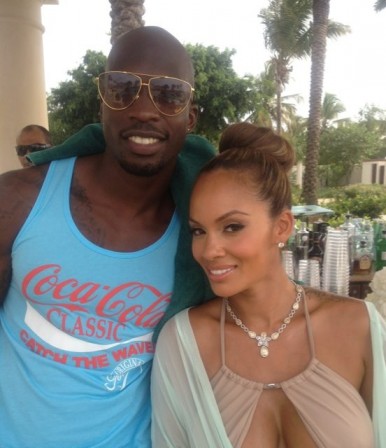 Chad Ochocinco's wife Evelyn Lozado