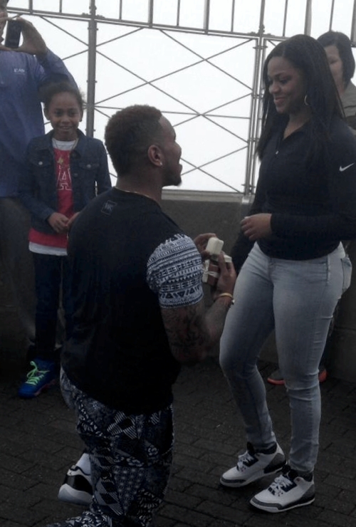 Eric Ebron proposed to girlfriend Brittany Rountree