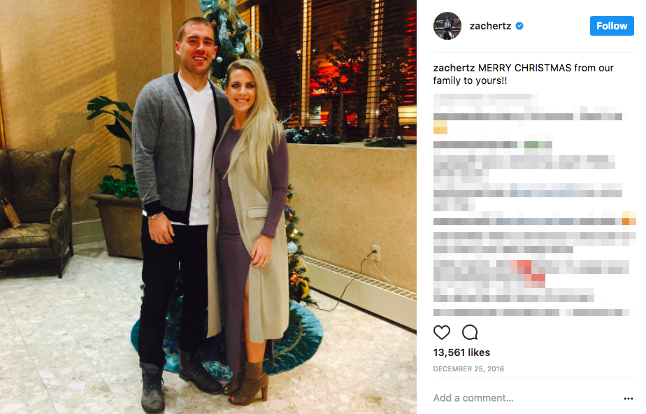 Julie Ertz’s husband Zach Ertz, and Zach Ertz’s wife Julie Ertz