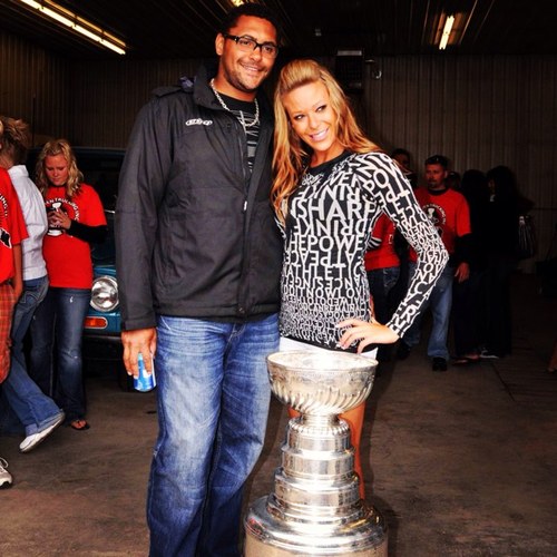 Dustin Byfuglien’s wife Emily Byfuglien