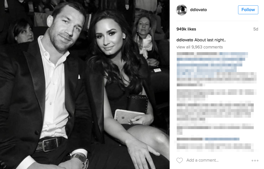 Luke Rockhold’s Girlfriend Demi Lovato