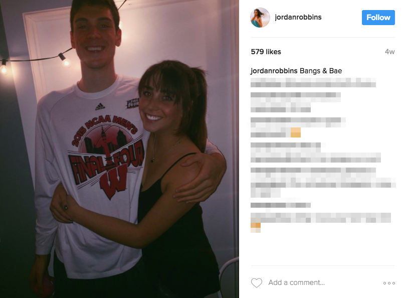 Ethan Happ’s girlfriend Jordan Robbins