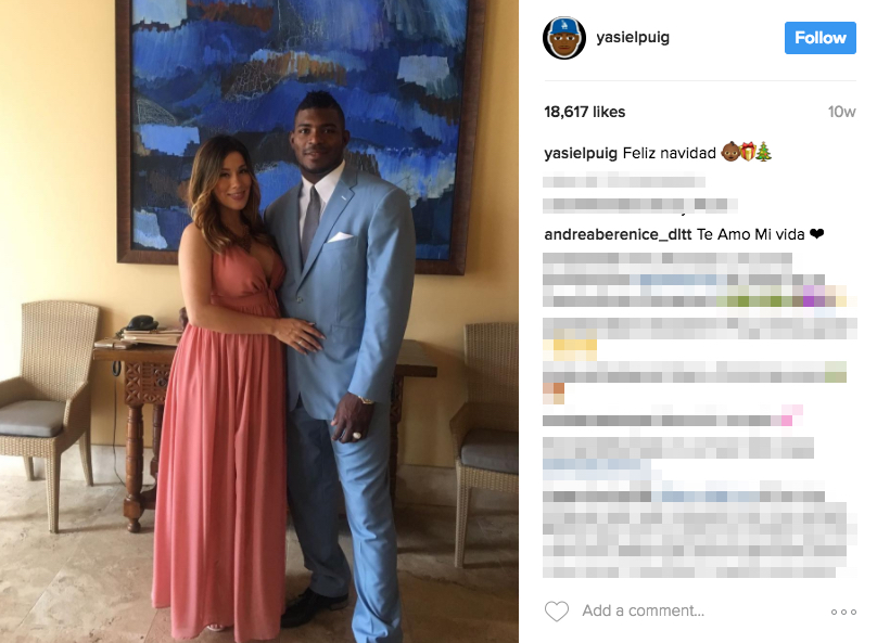 Yasiel Puig’s Girlfriend Andrea de la Torre