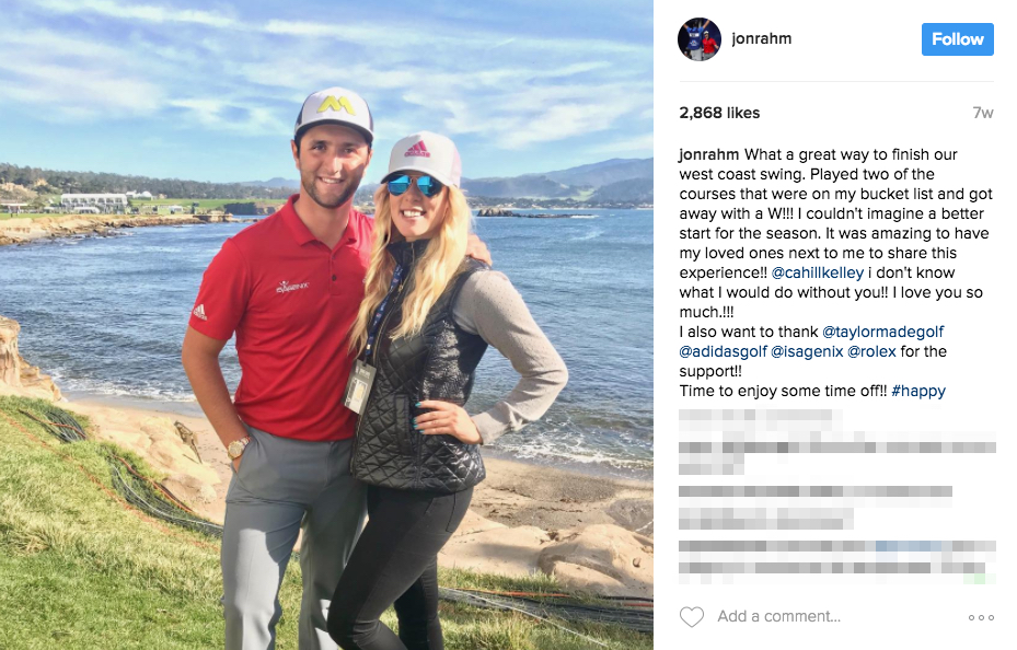 Jon Rahm’s wife Kelley Cahill