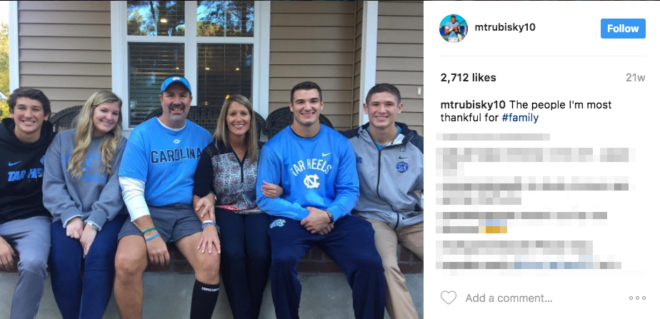 Mitch Trubisky’s Girlfriend, Sister and Parents
