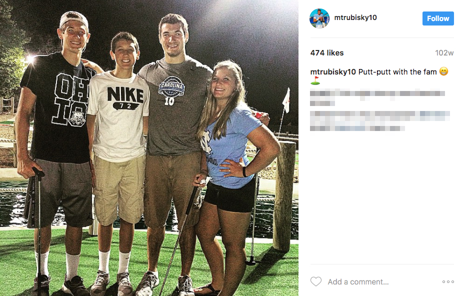 Mitch Trubisky’s Girlfriend, Sister and Parents