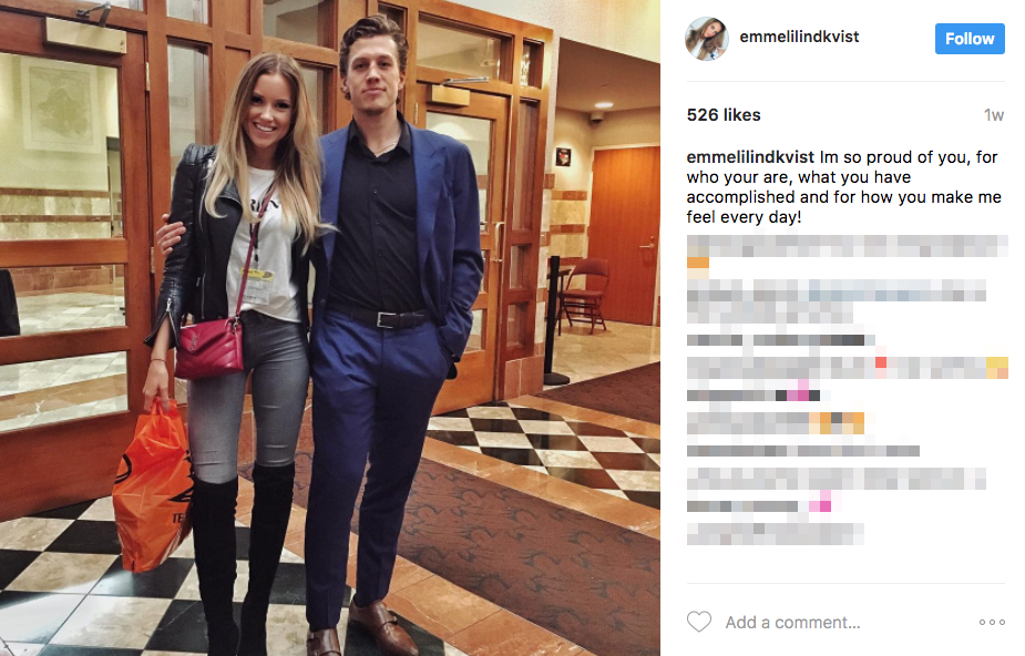 Rickard Rakell’s Girlfriend Emmeli Lindkvist