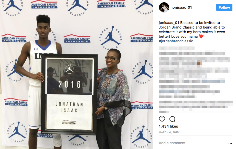 Jonathan Isaac’s Mother Jackie