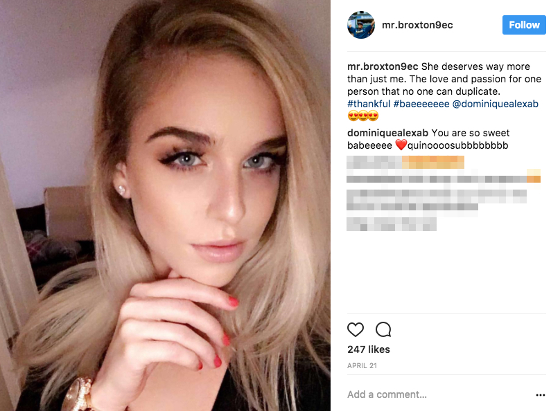 Keon Broxton’s Girlfriend Dominique Alexa