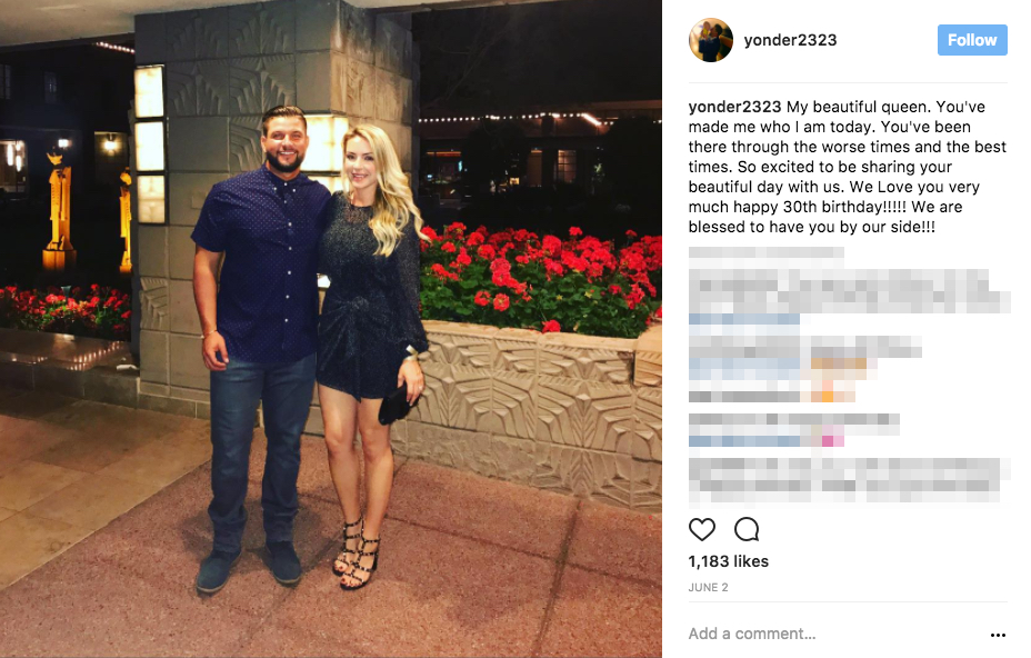Yonder Alonso’s Wife Amber Alonso