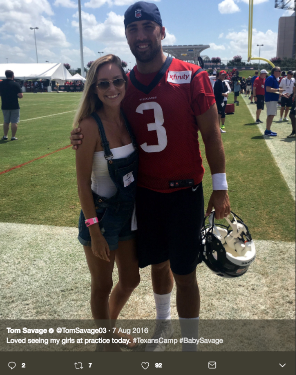 Tom Savage’s Wife Catie Savage