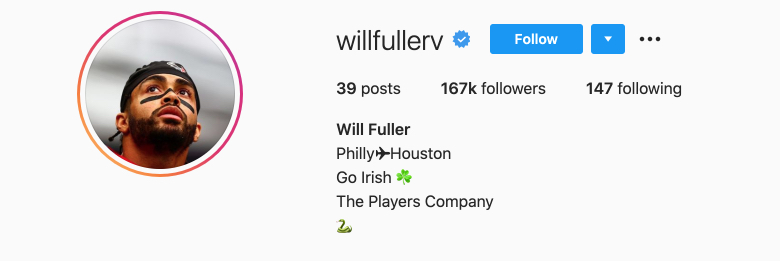 Will Fuller’s Girlfriend Anna Gilbertson?