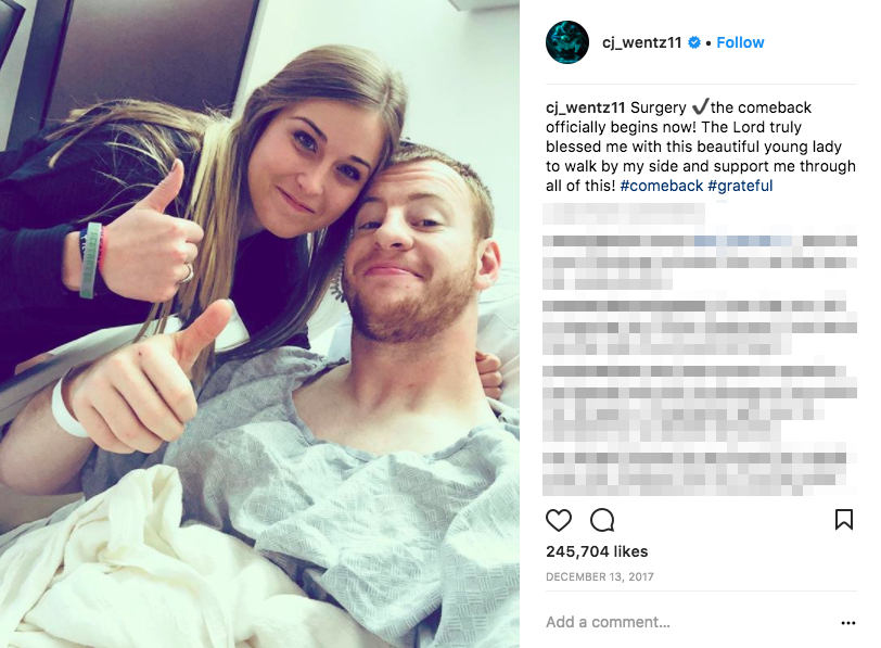 Carson Wentz’s wife Madison Oberg