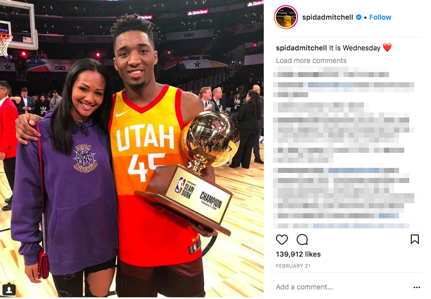 Donovan Mitchell’s girlfriend Deja Lighty (ex-girlfriend now)