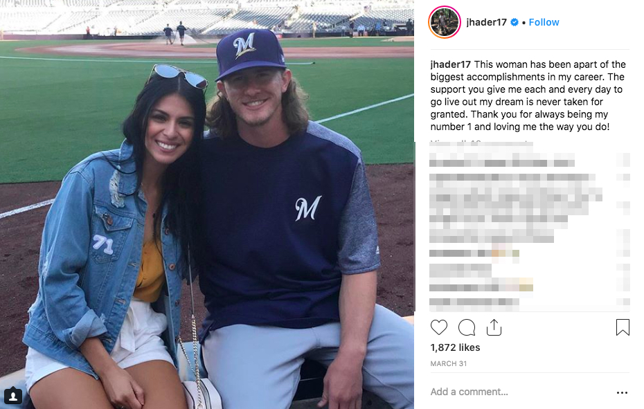 Josh Hader’s girlfriend Maria Macias