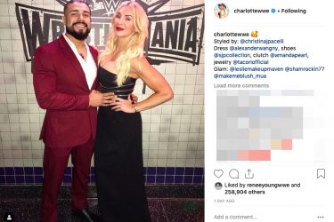 Charlotte Flair's boyfriend Andrade Cien Almas m- Instagram