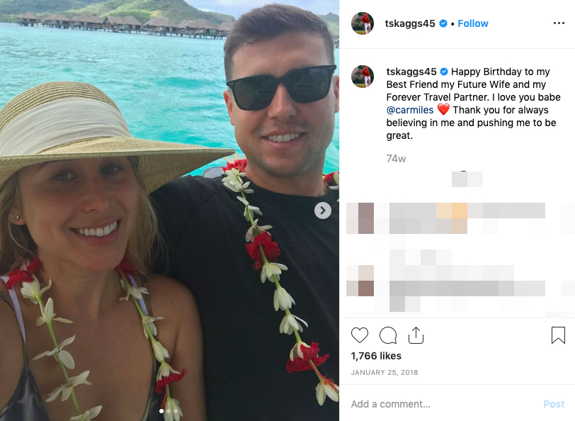 Tyler Skaggs’ wife Carli Skaggs