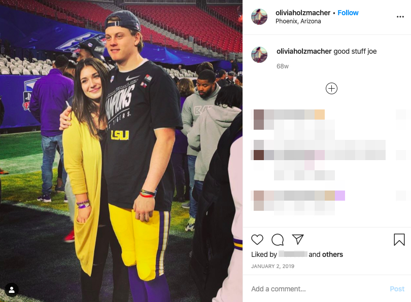 Joe Burrow’s girlfriend Olivia Holzmacher