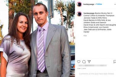 Jaroslav Halak's wife Petra Halak - Instagam