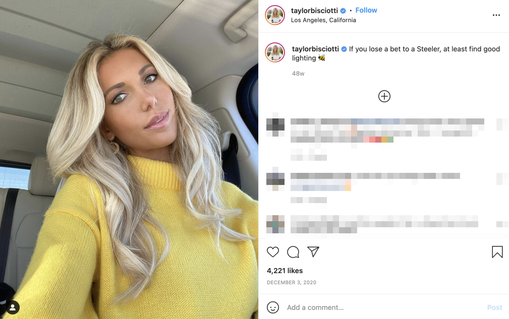 Is Justin Herbert’s girlfriend Taylor Bisciotti?